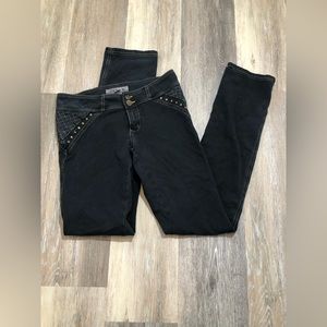 JW Maxx dark skinny bedazzled jeans- size large
